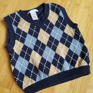 Janie and Jack Argyle Vest